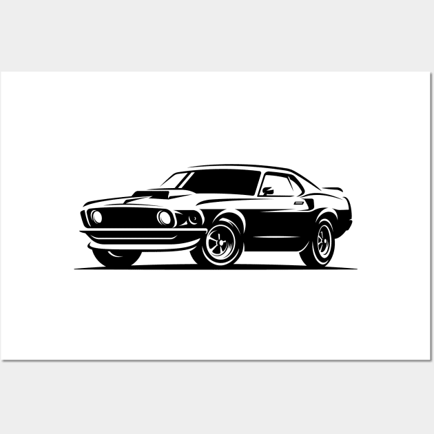 Mustang '69 Wall Art by Dosunets